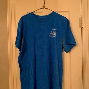 North Face Mens L Ocean blue T shirt
